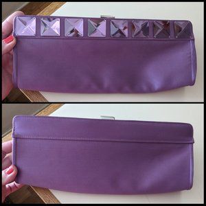 Purple Jeweled Satin Nordstrom Clutch